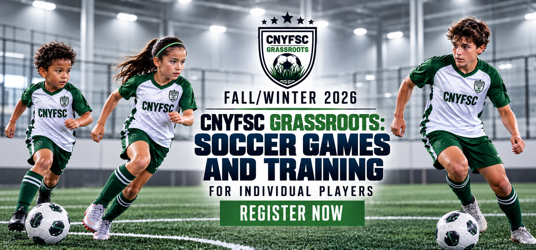 Rec-level soccer program with weekly practices and games. Ages 4 to 17.